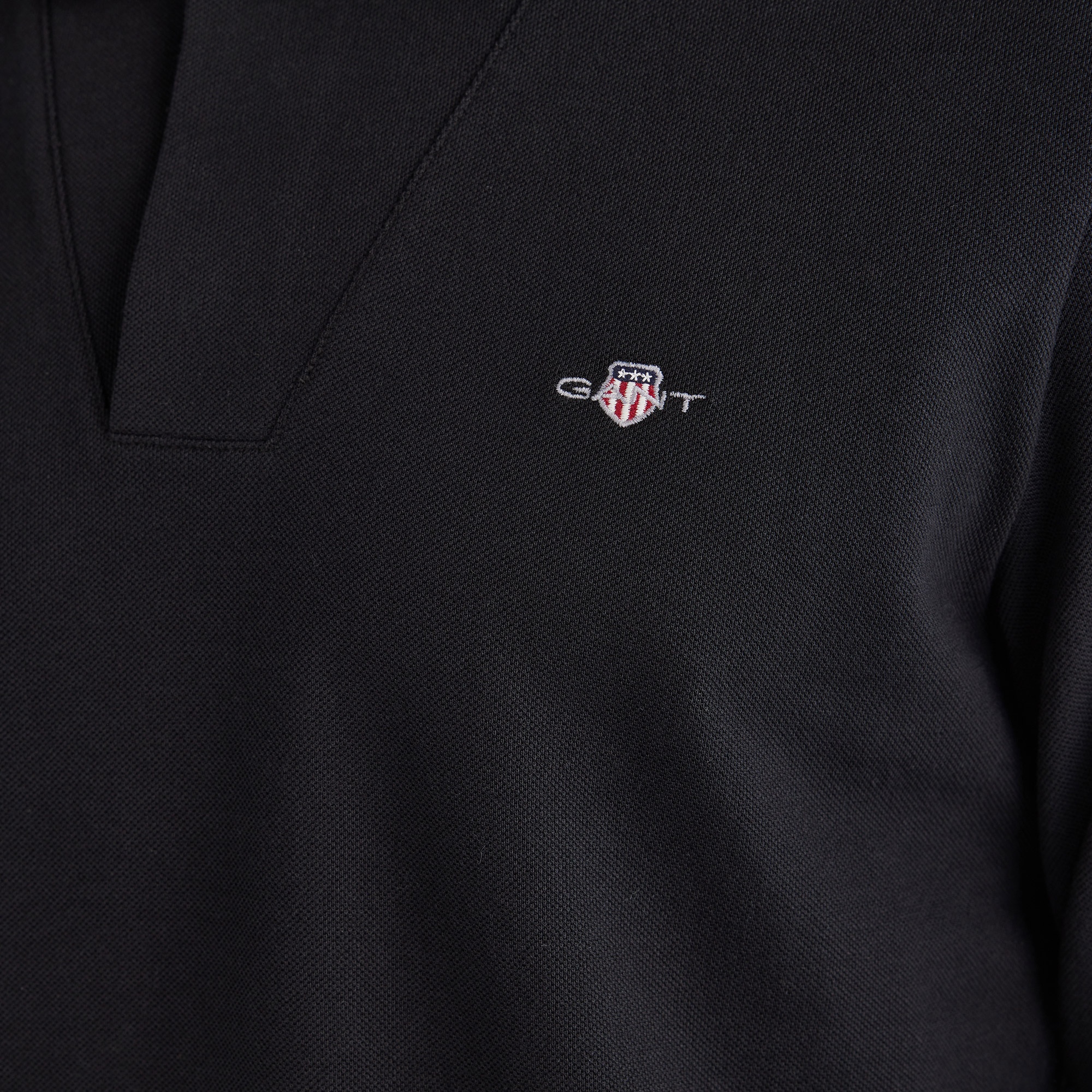 GANT Erkek Siyah Slim Fit Polo