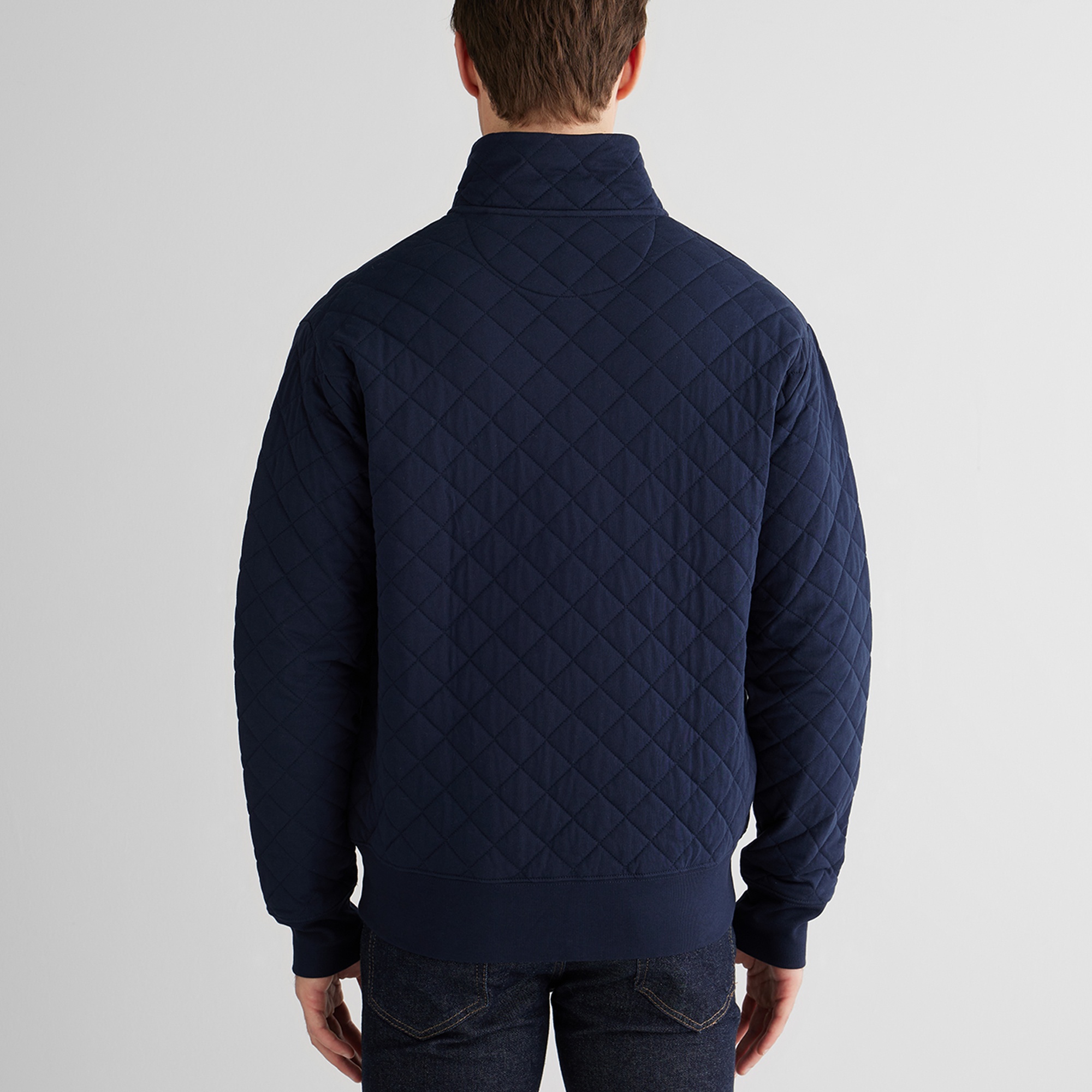 GANT Erkek Lacivert Regular Fit Fermuarlı Sweatshirt