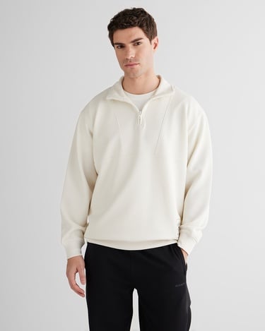  GANT Erkek Krem Relaxed Fit Kapüşonlu Sweatshirt