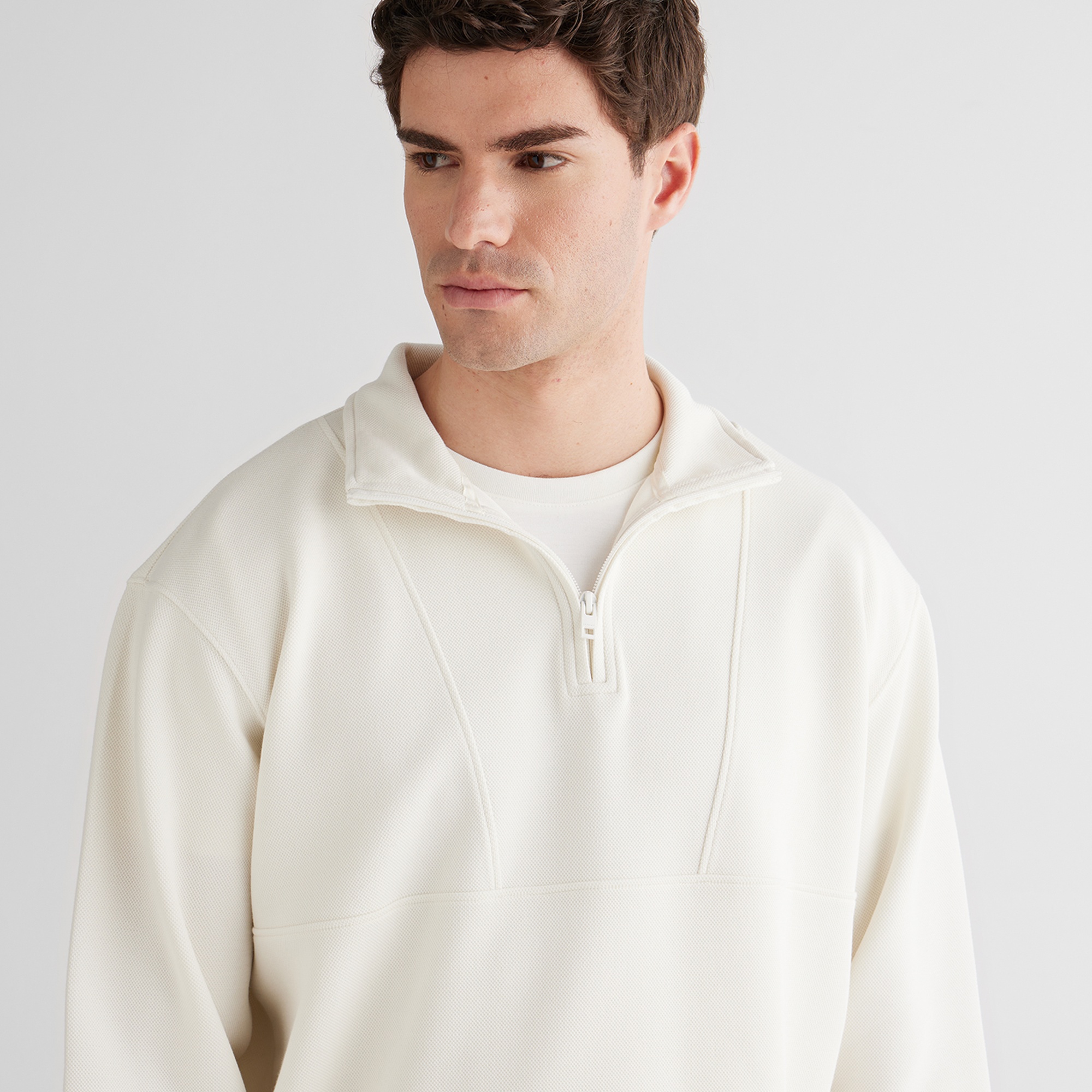 GANT Erkek Krem Relaxed Fit Kapüşonlu Sweatshirt