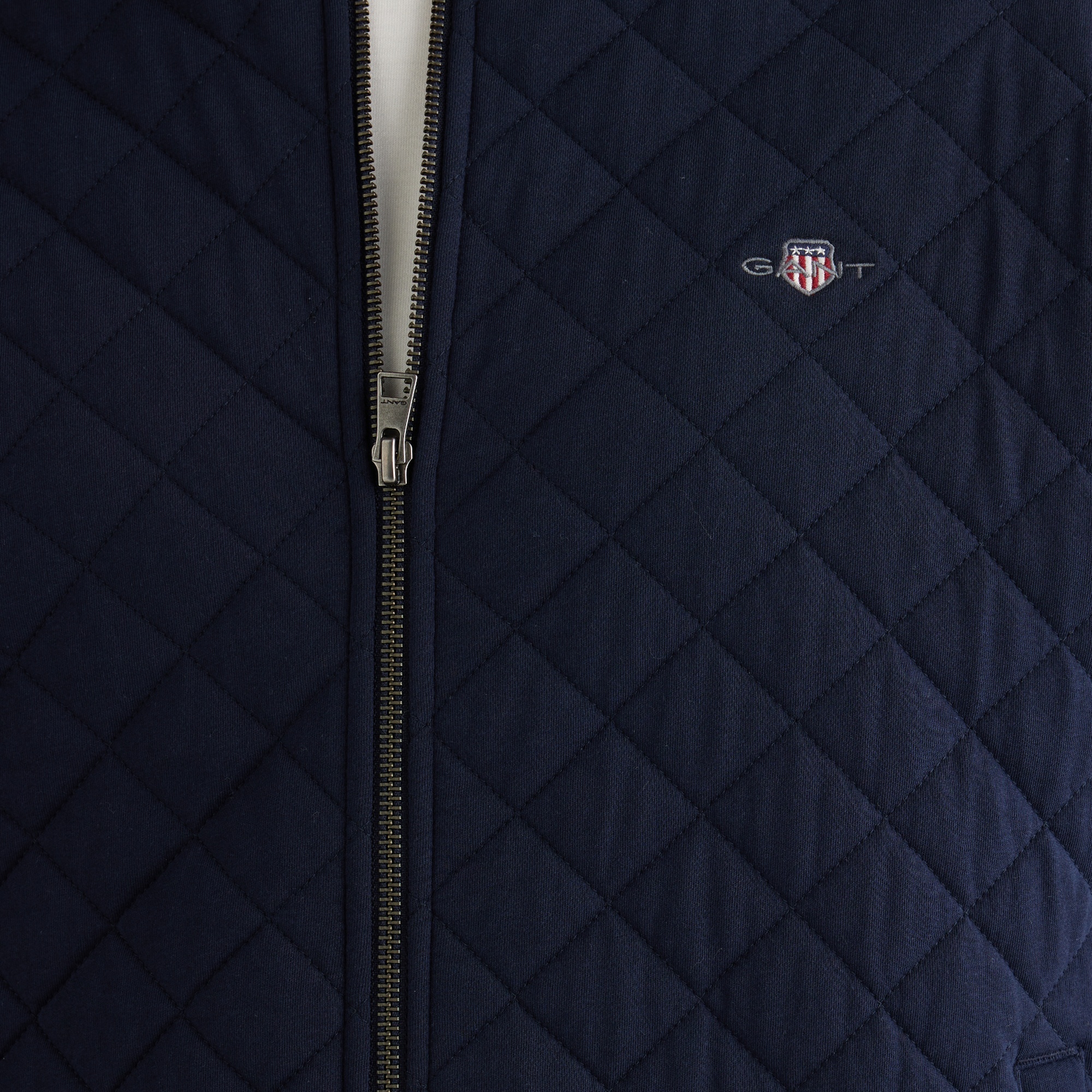 GANT Erkek Lacivert Regular Fit Fermuarlı Sweatshirt