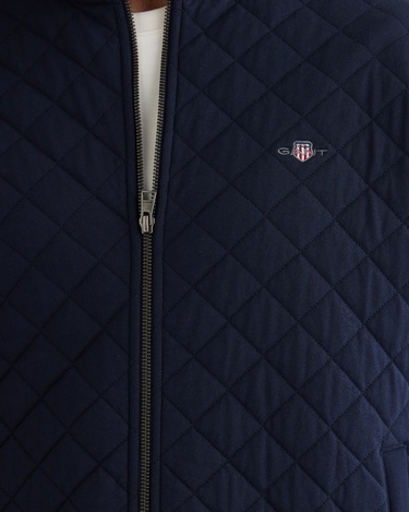  GANT Erkek Lacivert Regular Fit Fermuarlı Sweatshirt