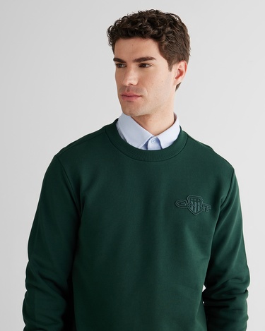 GANT Erkek Yeşil Regular Fit Sweatshirt