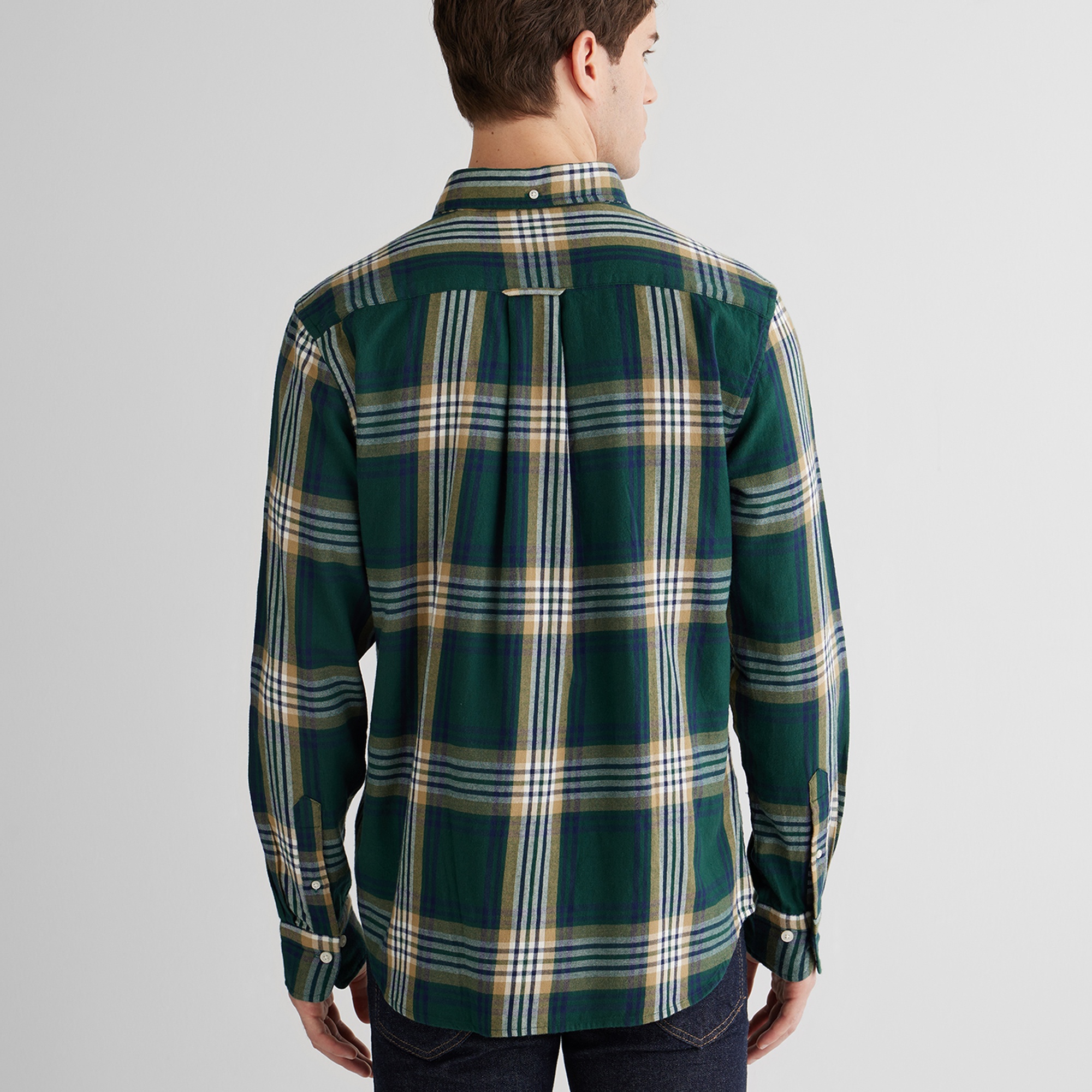 GANT Erkek Yeşil Regular Fit Düğmeli Gömlek