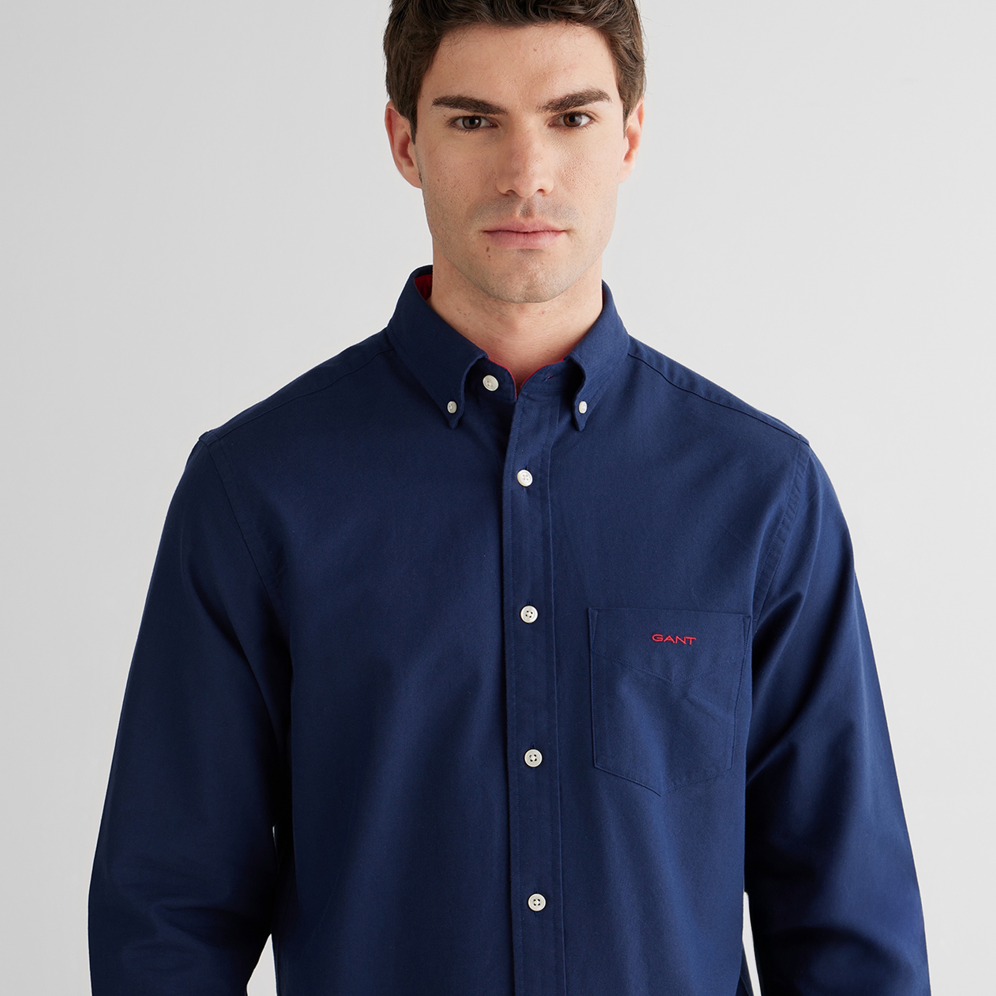 GANT Erkek Lacivert Regular Fit Oxford Gömlek