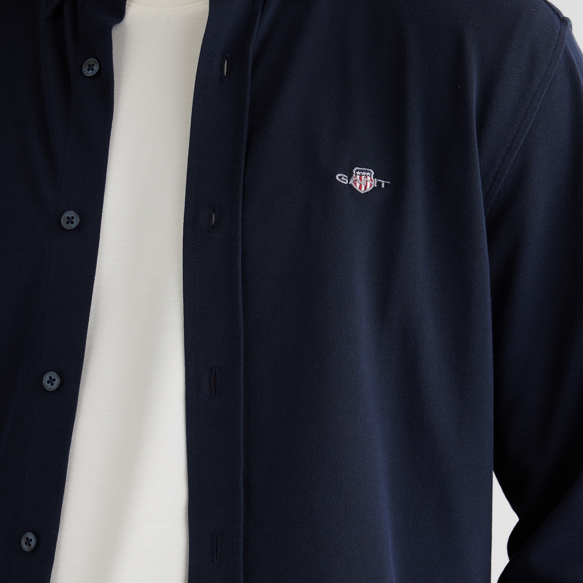 GANT Erkek Lacivert Regular Fit Gömlek