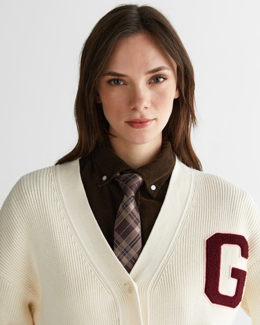  GANT Kadın Krem Relaxed Fit Triko