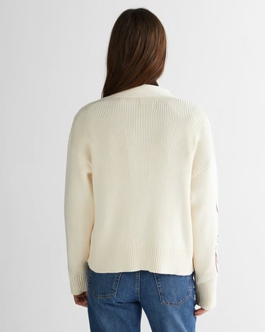  GANT Kadın Krem Relaxed Fit Triko