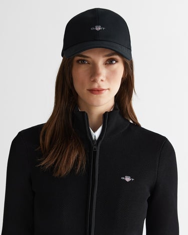  GANT Kadın Siyah Standart Fit Fermuarlı Triko