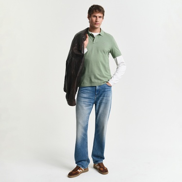  GANT Erkek Yeşil Regular Fit Polo
