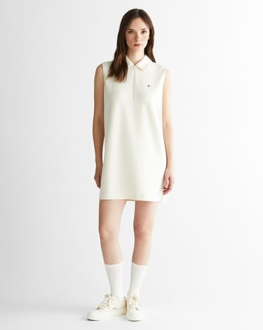  GANT Kadın Krem Logolu Elbise