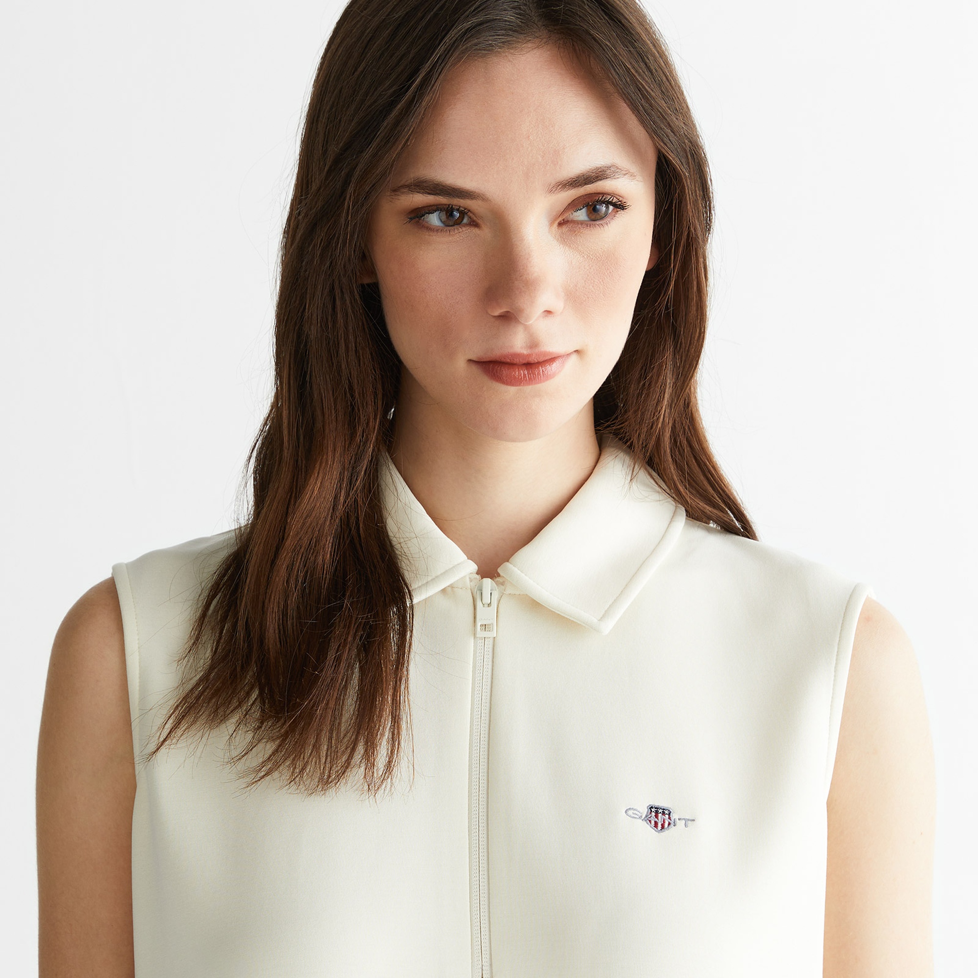 GANT Kadın Krem Logolu Elbise