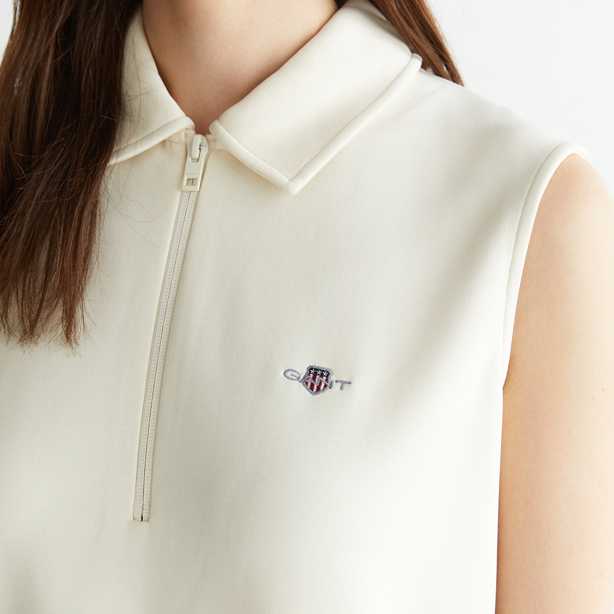 GANT Kadın Krem Logolu Elbise