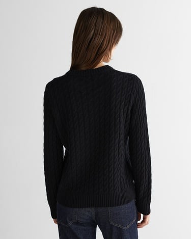  GANT Kadın Siyah Regular Fit Triko