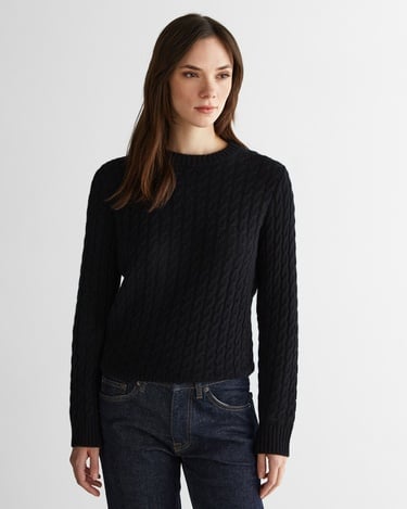  GANT Kadın Siyah Regular Fit Triko