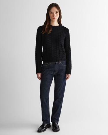  GANT Kadın Siyah Regular Fit Triko