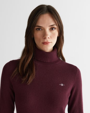  GANT Kadın Bordo Regular Fit Triko