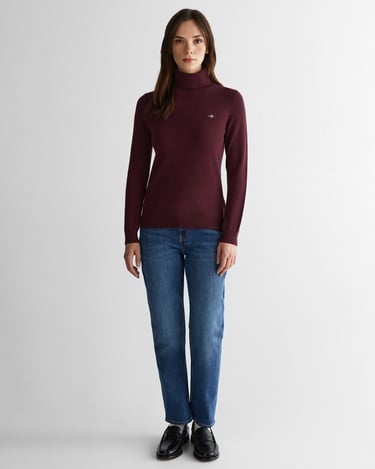  GANT Kadın Bordo Regular Fit Triko