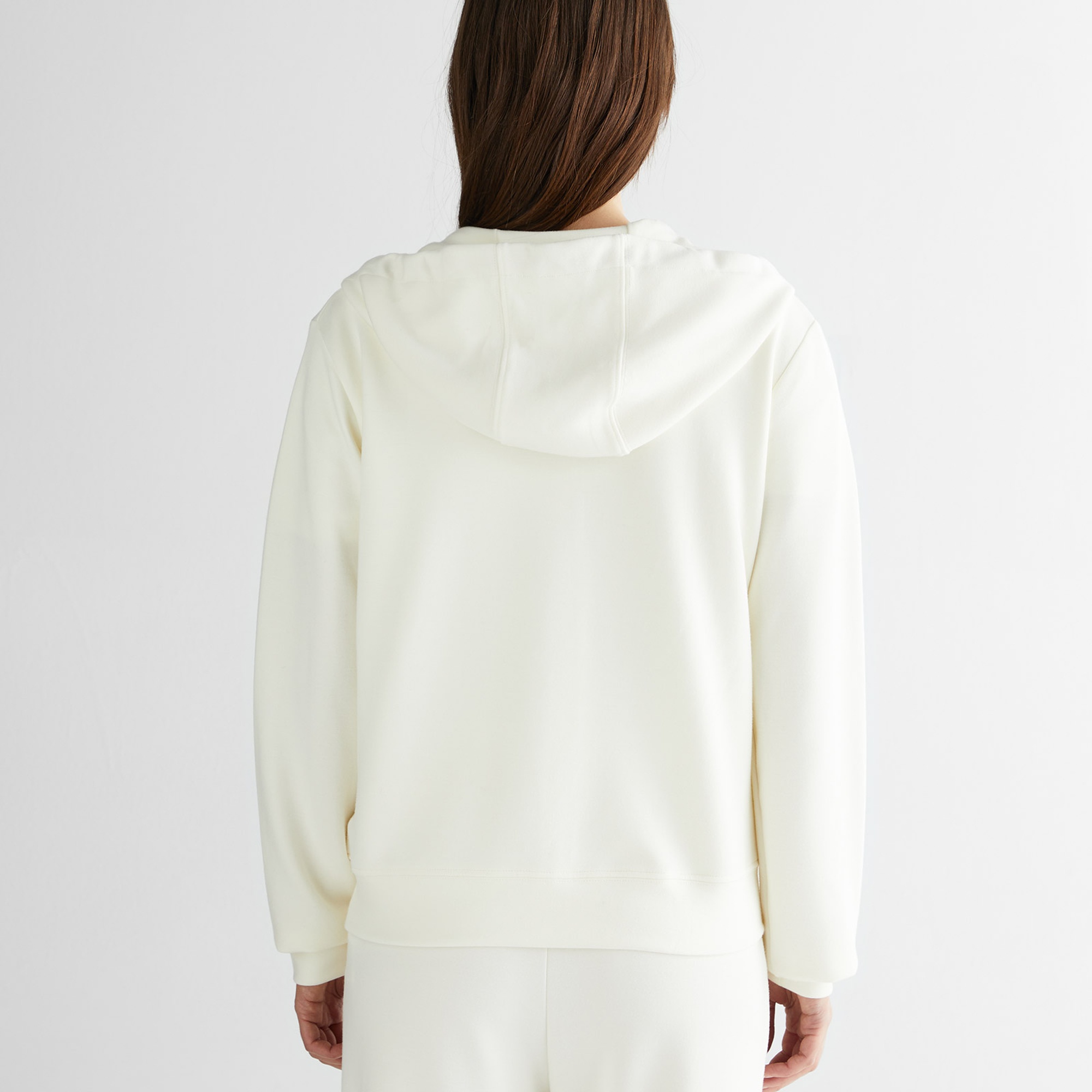 GANT Kadın Krem Kapüşonlu Sweatshirt