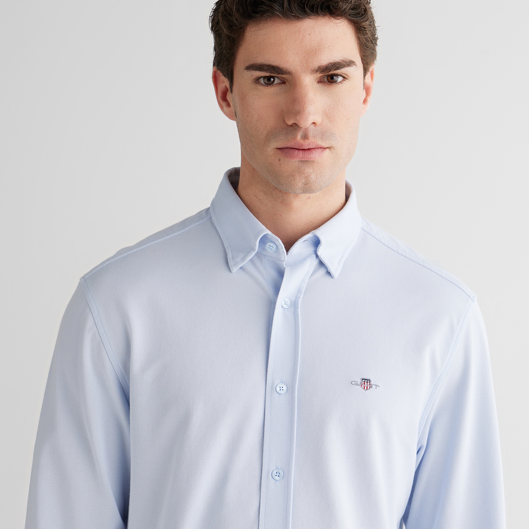 GANT Erkek Mavi Regular Fit Gömlek