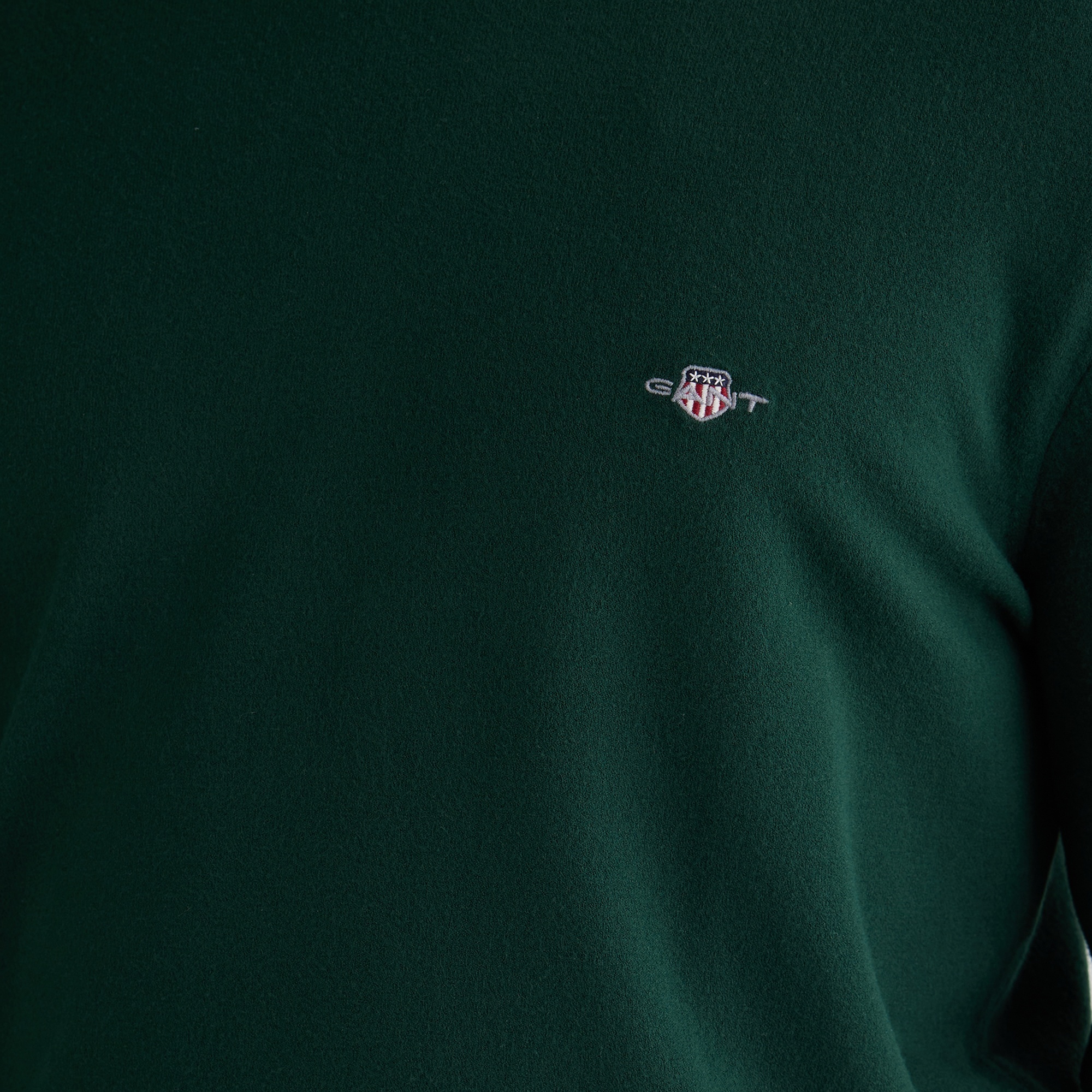 GANT Erkek Yeşil Standart Fit Bisiklet Yaka Triko