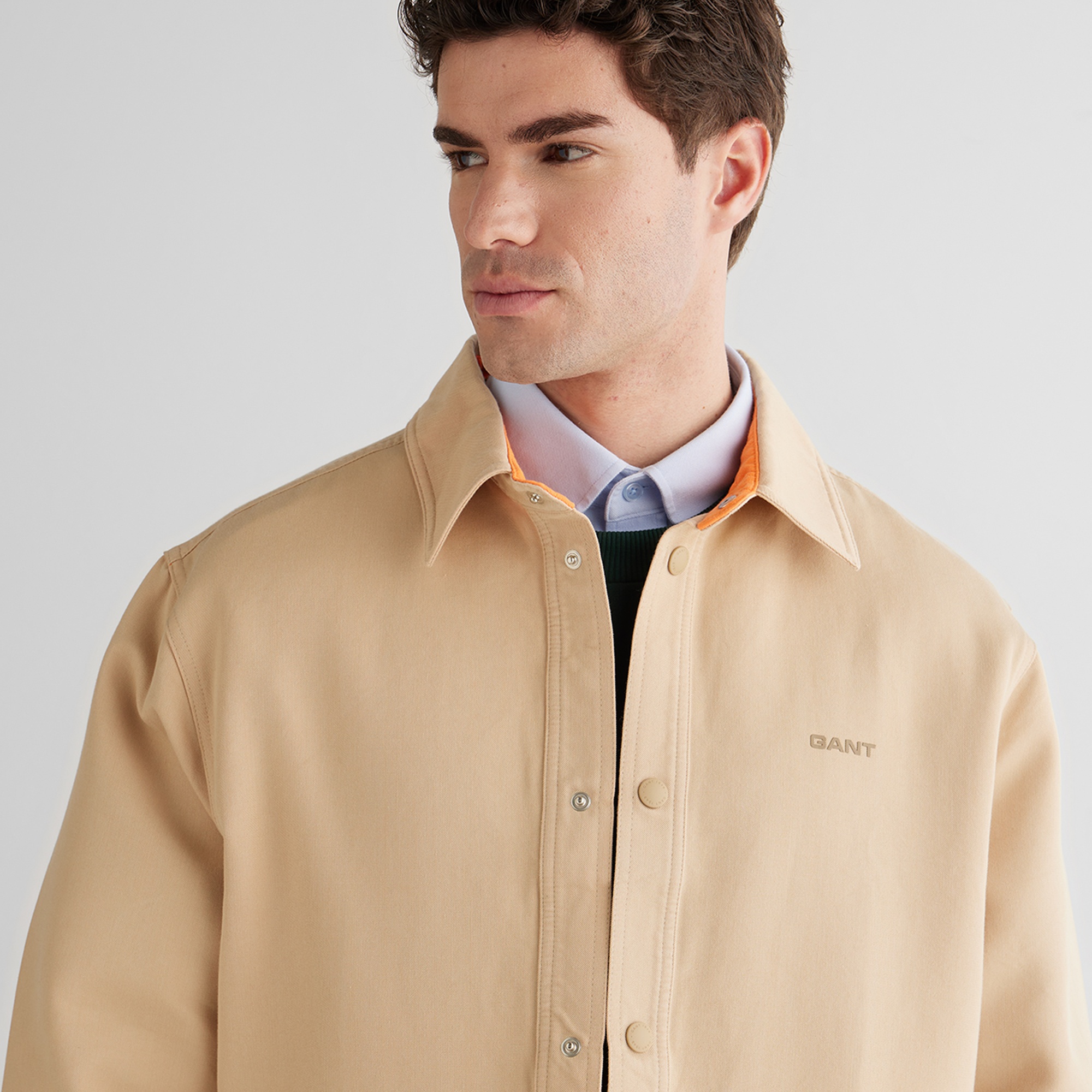 GANT Erkek Yeşil Gömlek Yaka Ceket