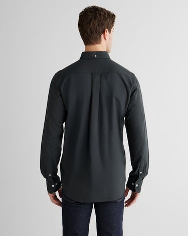  GANT Erkek Siyah Regular Fit Oxford Gömlek