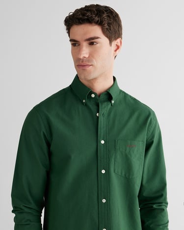  GANT Erkek Yeşil Regular Fit Oxford Gömlek