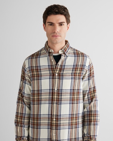  GANT Erkek Krem Regular Fit Düğmeli Gömlek