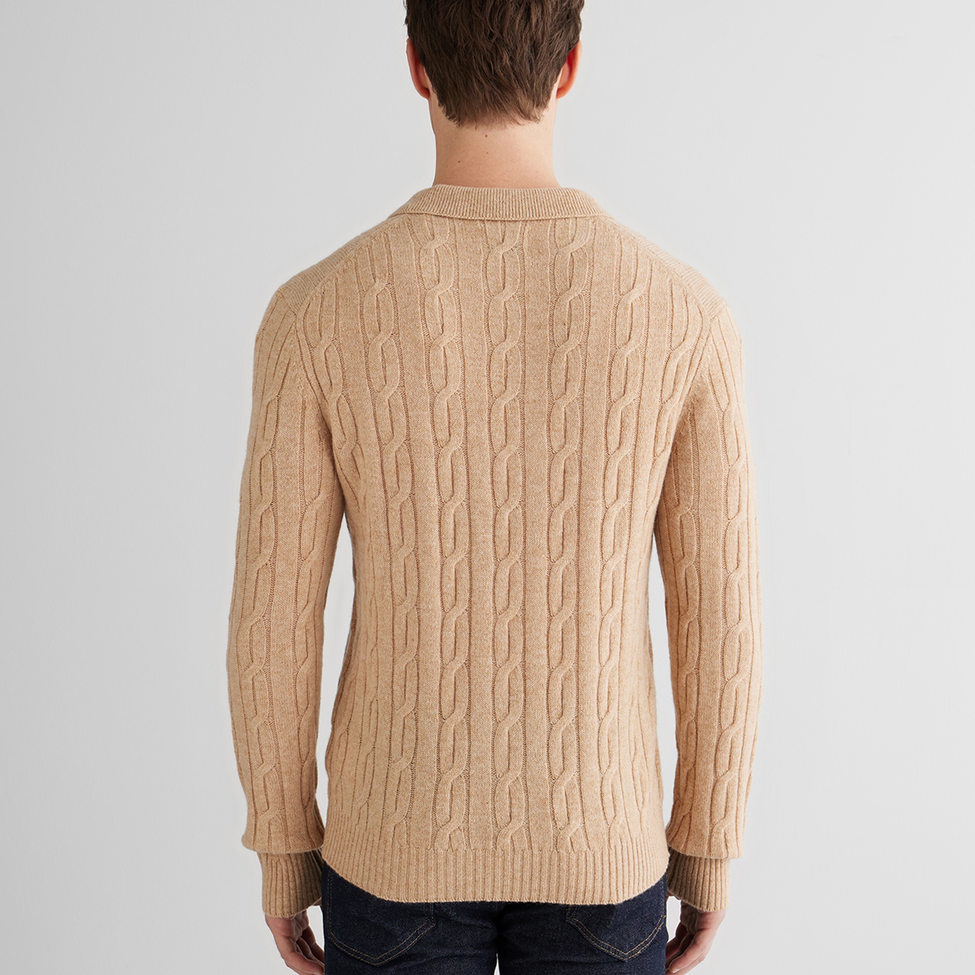 GANT Erkek Bej Regular Fit Polo Yaka Triko