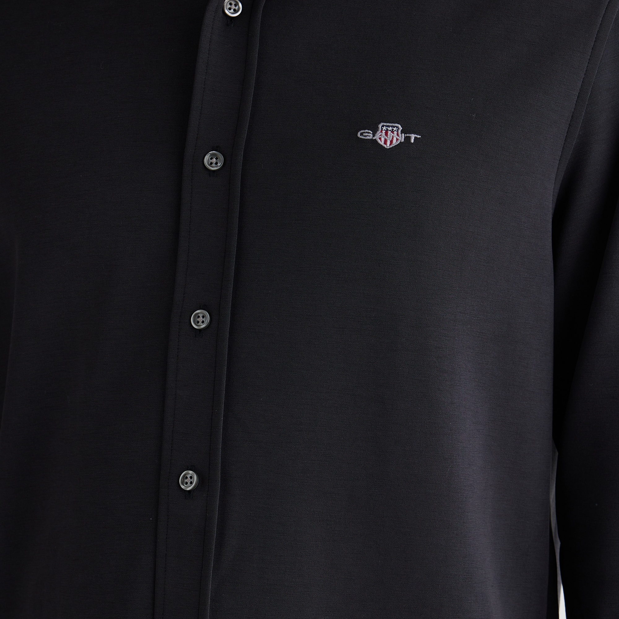 GANT Erkek Siyah Standart Fit  Gömlek