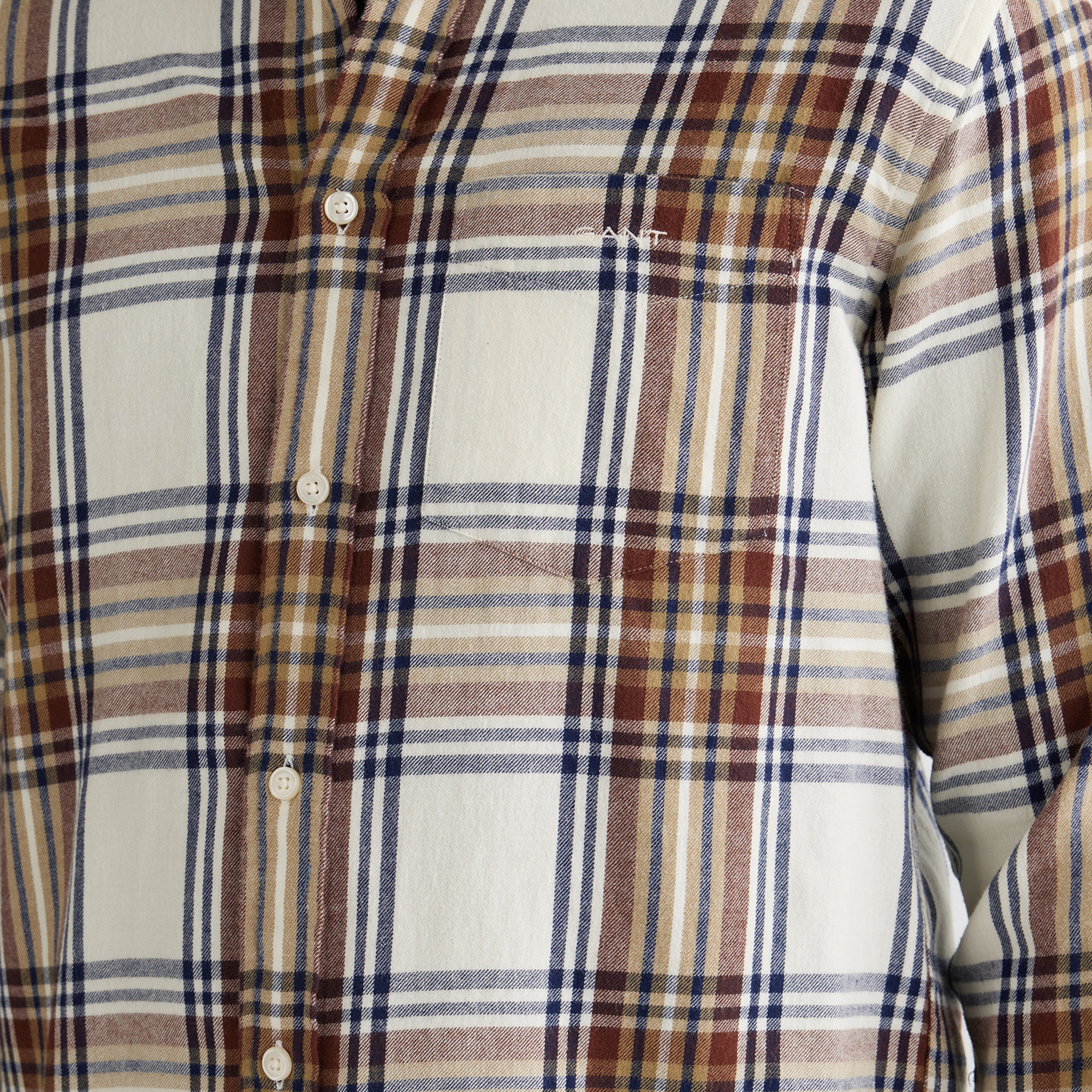 GANT Erkek Krem Regular Fit Düğmeli Gömlek