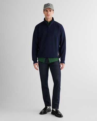  GANT Erkek Lacivert Relaxed Fit Kapüşonlu Sweatshirt