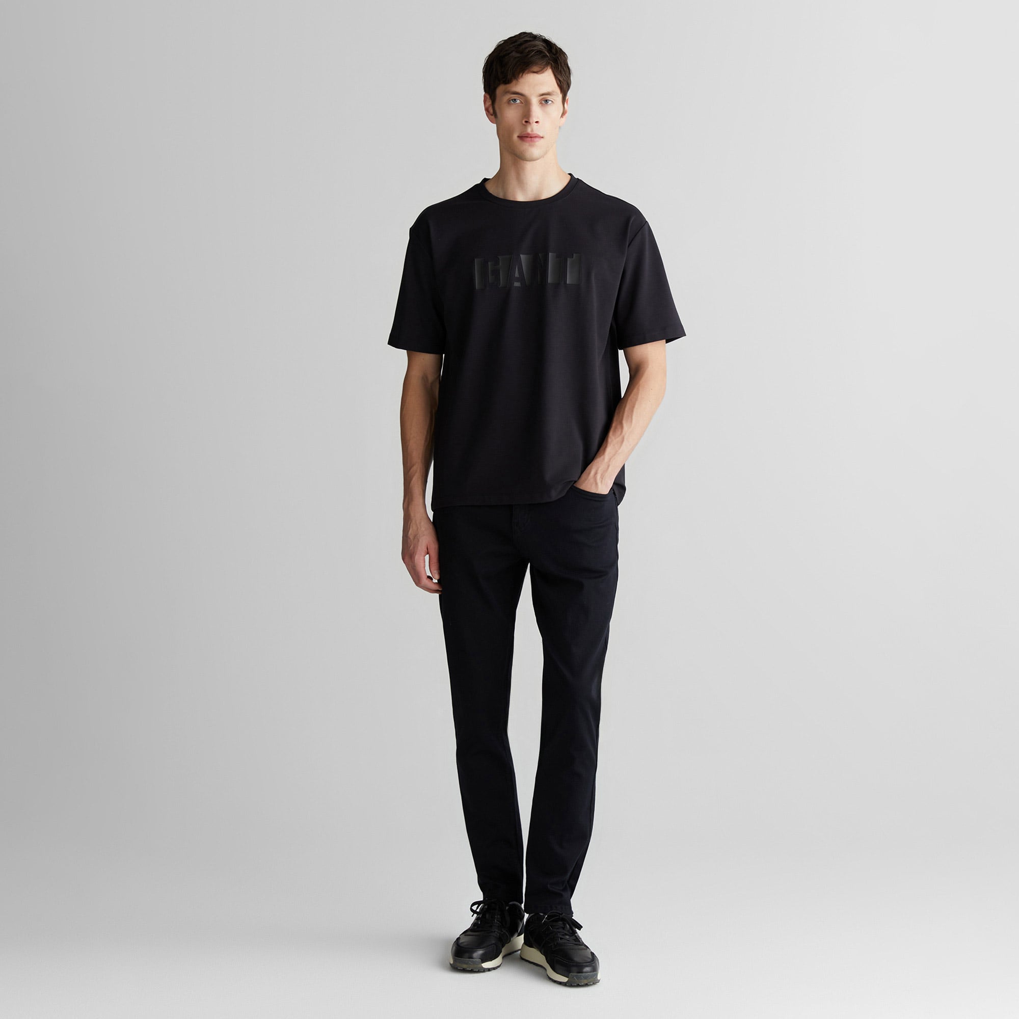  GANT Erkek Siyah Slim Fit Pantolon