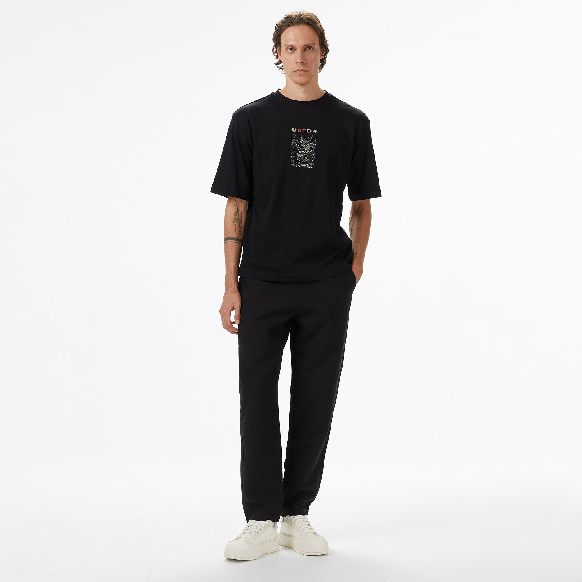 UNITED4 Erkek Siyah Pantolon