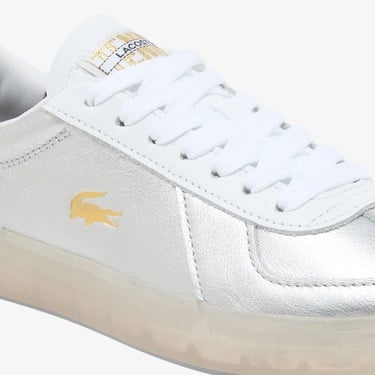  Lacoste Baseshot Pro Kadın Gri Sneaker