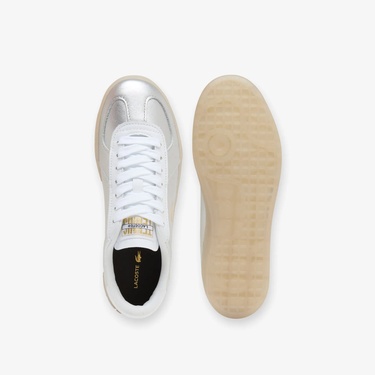  Lacoste Baseshot Pro Kadın Gri Sneaker