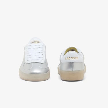  Lacoste Baseshot Pro Kadın Gri Sneaker