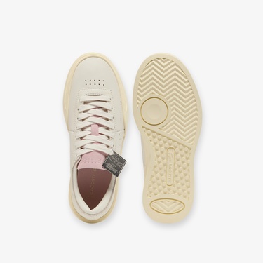  Lacoste Aura Club Kadın Krem Sneaker