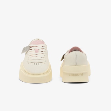  Lacoste Aura Club Kadın Krem Sneaker