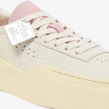  Lacoste Aura Club Kadın Krem Sneaker