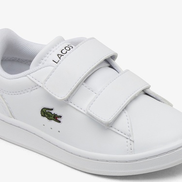  Lacoste Carnaby Set Çocuk Beyaz Cırt Cırtlı Sneaker