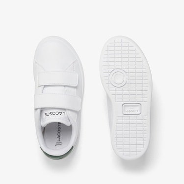  Lacoste Carnaby Set Çocuk Beyaz Cırt Cırtlı Sneaker