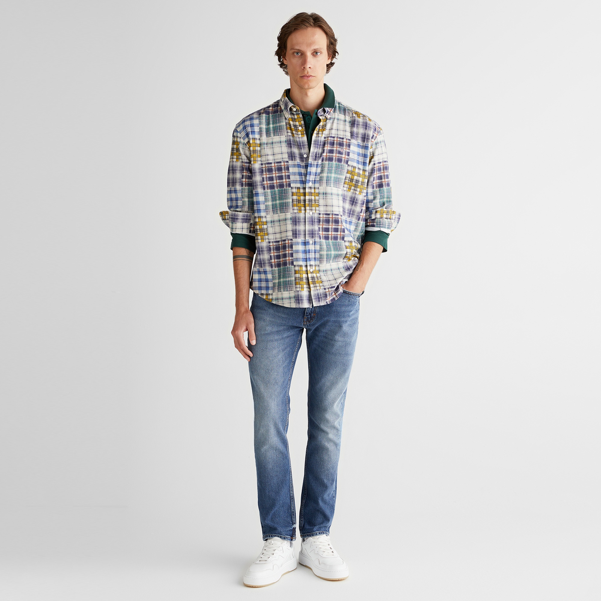 GANT Erkek Lacivert Relaxed Fit  Gömlek