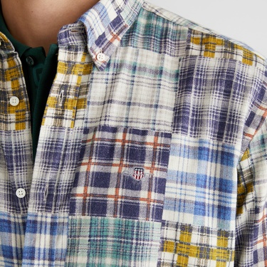  GANT Erkek Lacivert Relaxed Fit  Gömlek