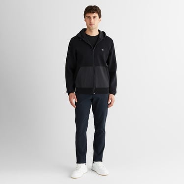  GANT Erkek Siyah Regular Fit Fermuarlı Triko