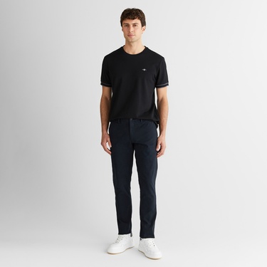  GANT Erkek Siyah Slim Fit  Pantolon