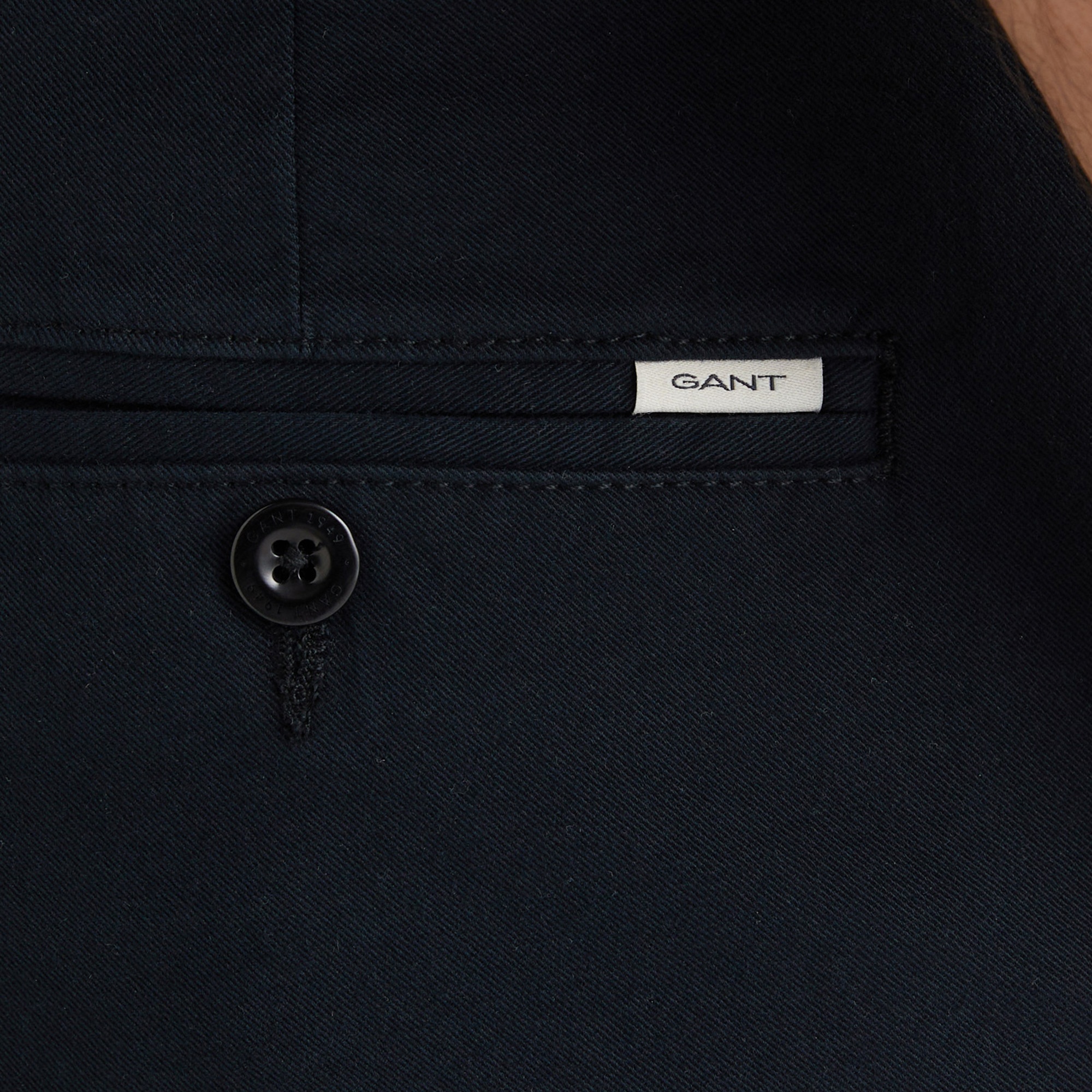 GANT Erkek Siyah Slim Fit  Pantolon