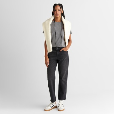  GANT Kadın Gri Regular Fit Bisiklet Yaka T-Shirt