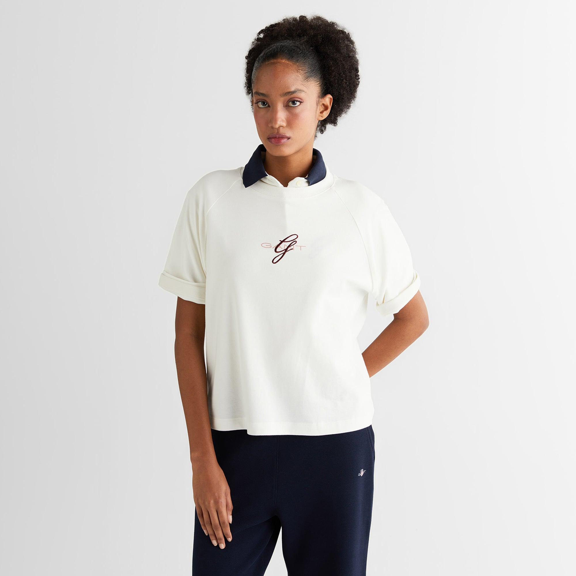  GANT Kadın Krem T-Shirt